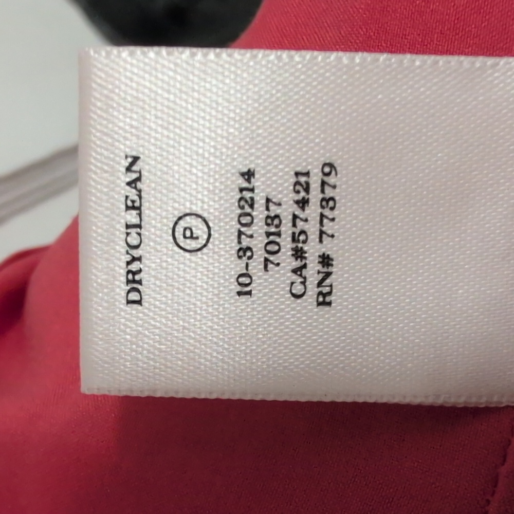 Ann Taylor Hibiscus Coral Jacquard Sheath Dress Size 10 - Picture 12 of 14